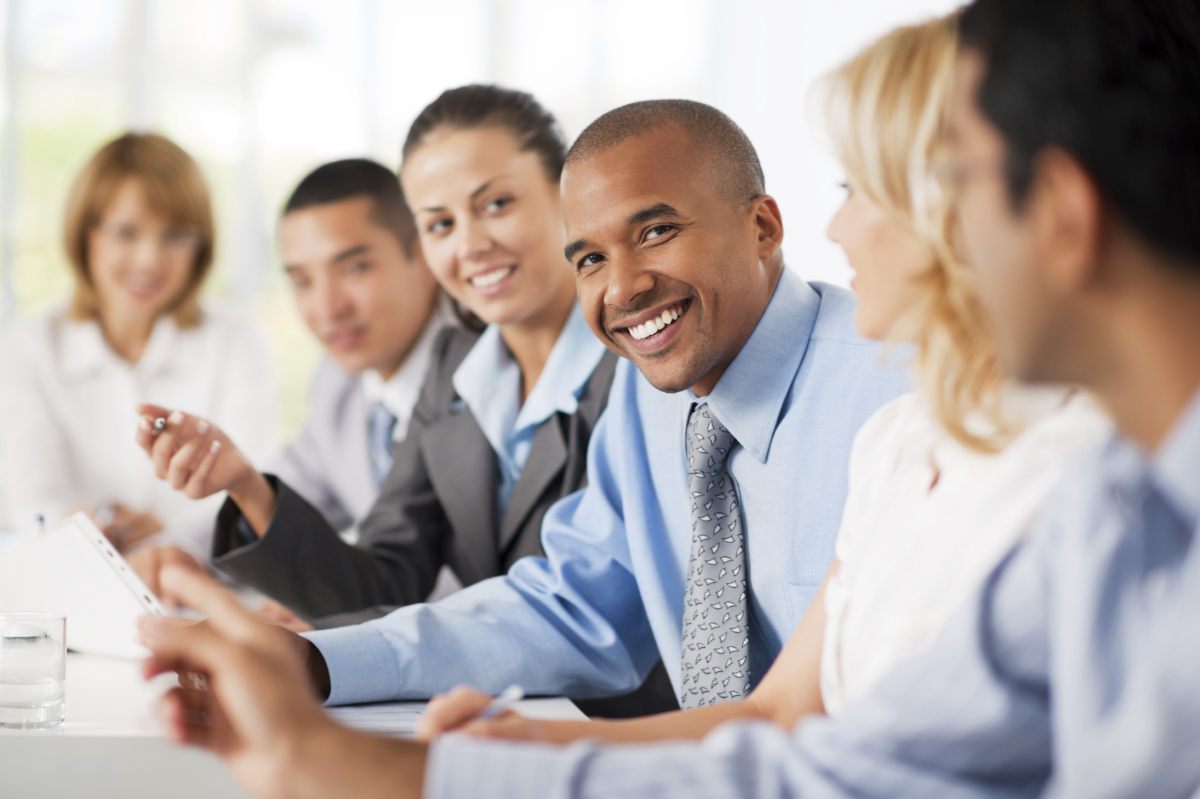 Group of businesspeople having a meeting.